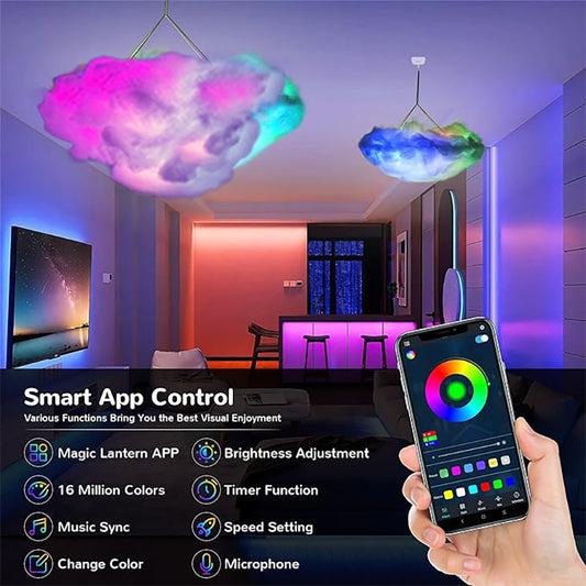 LED Cloud Ambient Lights with Remote Control App